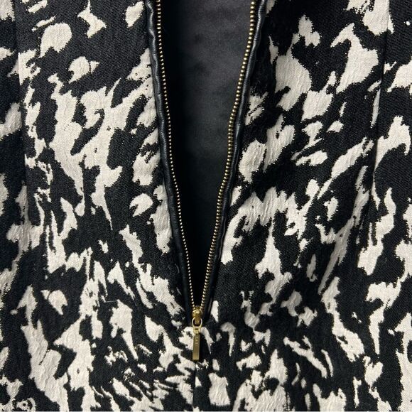 Reiss Jacques Textured Jacquard Printed Bodycon Fitted Dress Size 2 - Picture 9 of 16